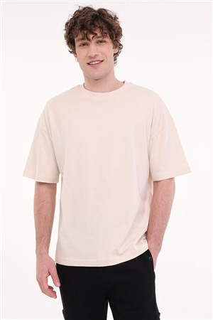 Lumberjack 5M Mb Ros 11Hs113 5Fx Bej Erkek Kkol T-Shırt