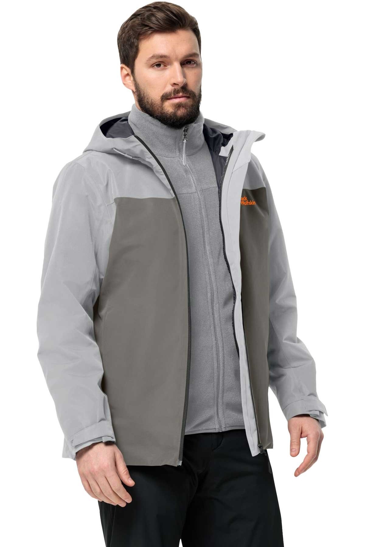 Jack Wolfskın Taubenberg 3In1 Jkt M Erkek Outdoor Mont Yeşil 