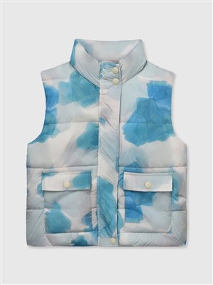 Benetton-G Kız Çocuk Batik Yelek