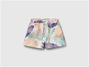 Benetton Kız Çocuk G Desenli Şort