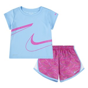 Nike Swoosh Logo Tempo Set Kız Çocuk Şort Takım