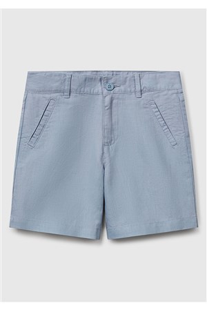 Benetton Erkek Bebek Keten Şort