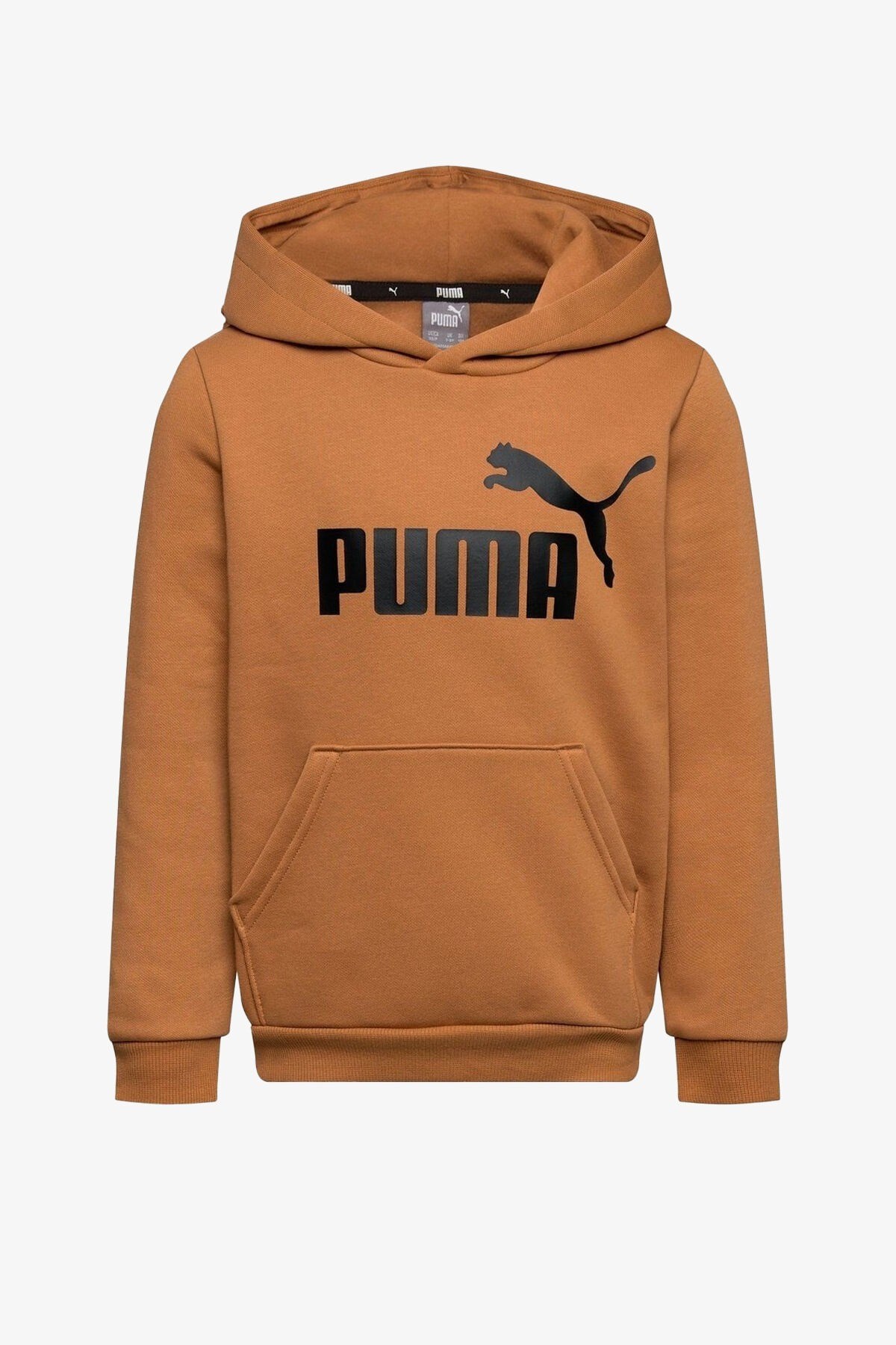 Puma Ess Big Logo Hoodie Kahverengi Erkek Sweatshırt Kiremit