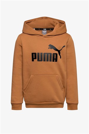 Puma Ess Big Logo Hoodie Kahverengi Erkek Sweatshırt