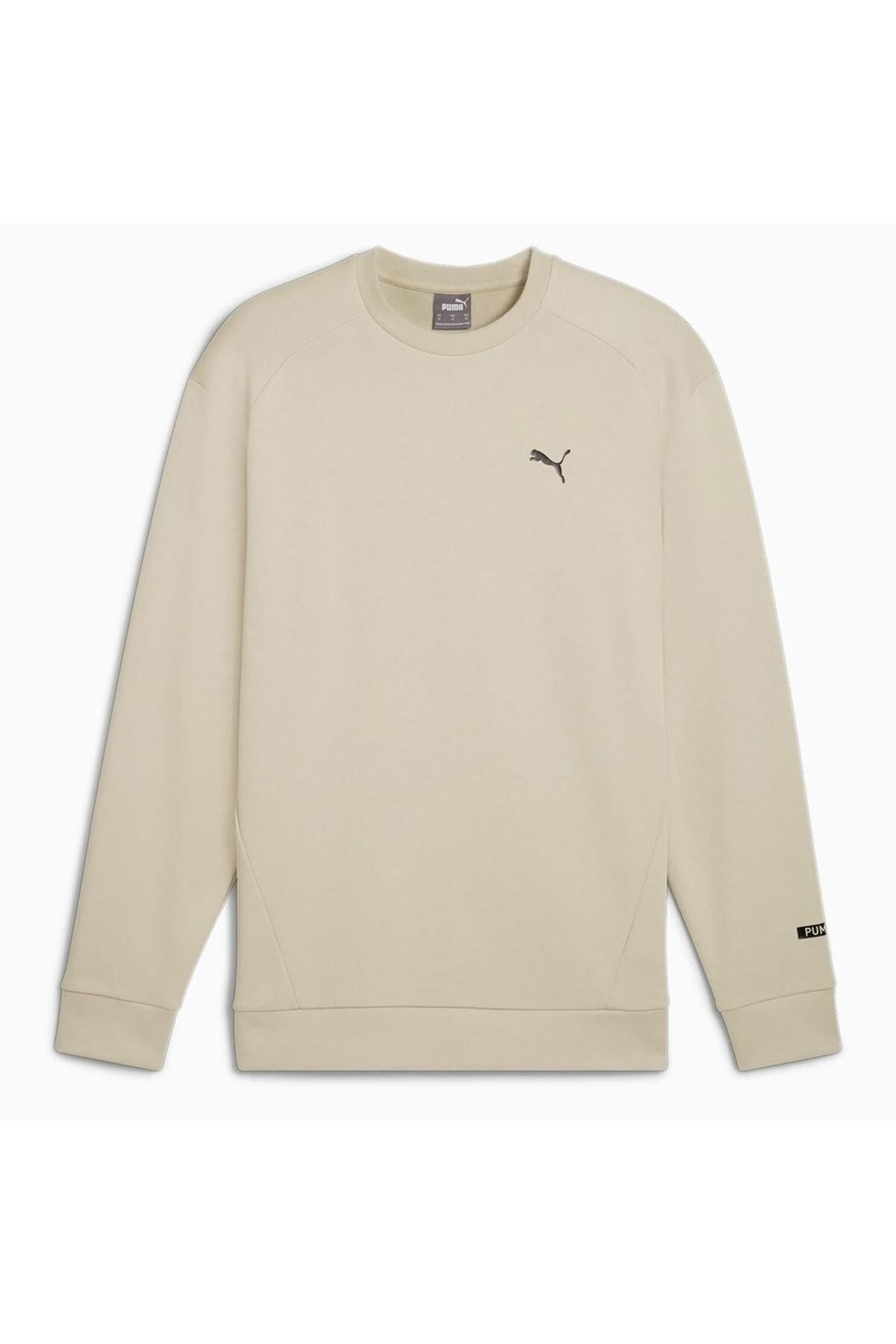 Puma Rad/Cal Crew Men Erkek Sweatshırt Krem