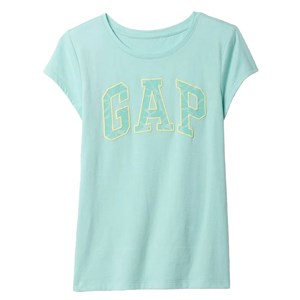 Gap V-Hs Ss Logo Tee Mavi Kız Çocuk K.Kol Tshırt
