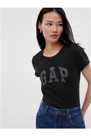 Gap V-Ss Logo Classıc Tee Siyah Kadın K.Kol Tshırt