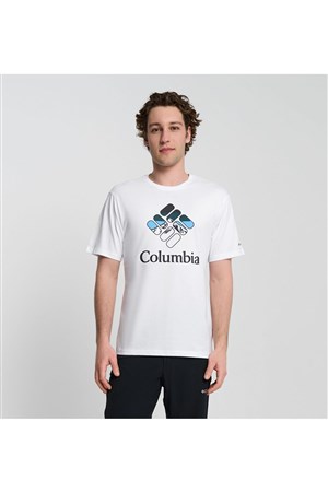 Columbia Erkek Beyaz Kısa Kollu T-Shirt T-Shirt