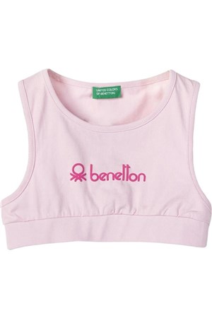 Benetton Kız Çocuk Pembe Bralet Atlet