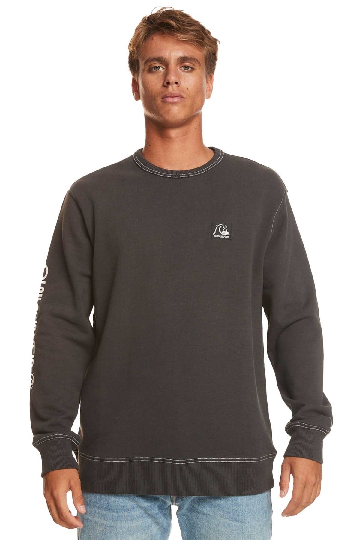 Quıksılver Ls Tekstil Sweatshırt Black Erkek Sweatshirt Siyah