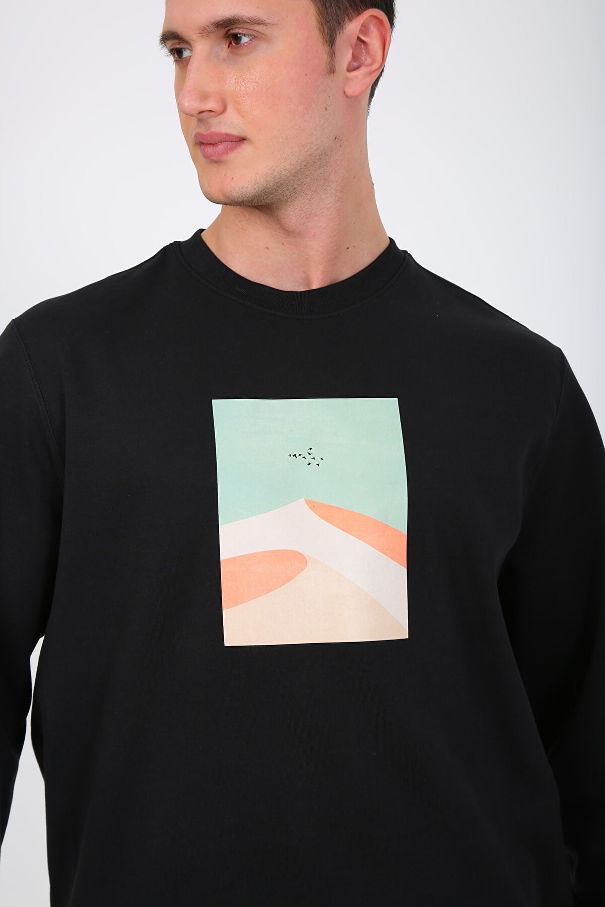 Esqudo Erkek Sweatshirt Siyah