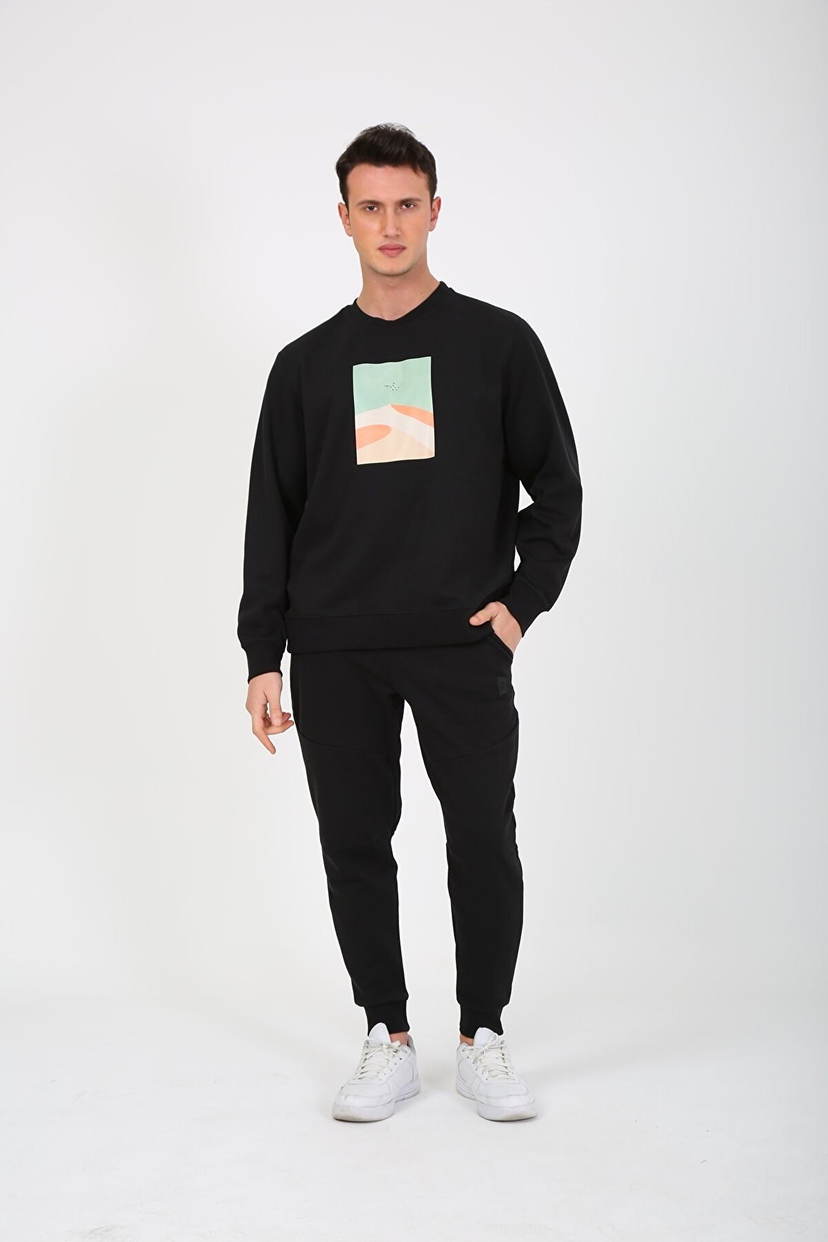 Esqudo Erkek Sweatshirt Siyah