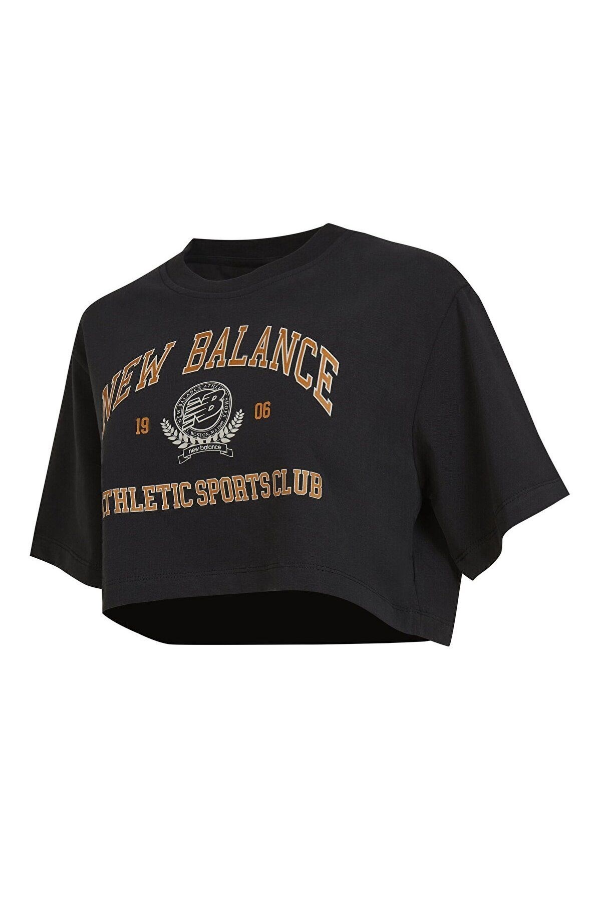 New Balance Lifestyle Kadın T-shirt Siyah